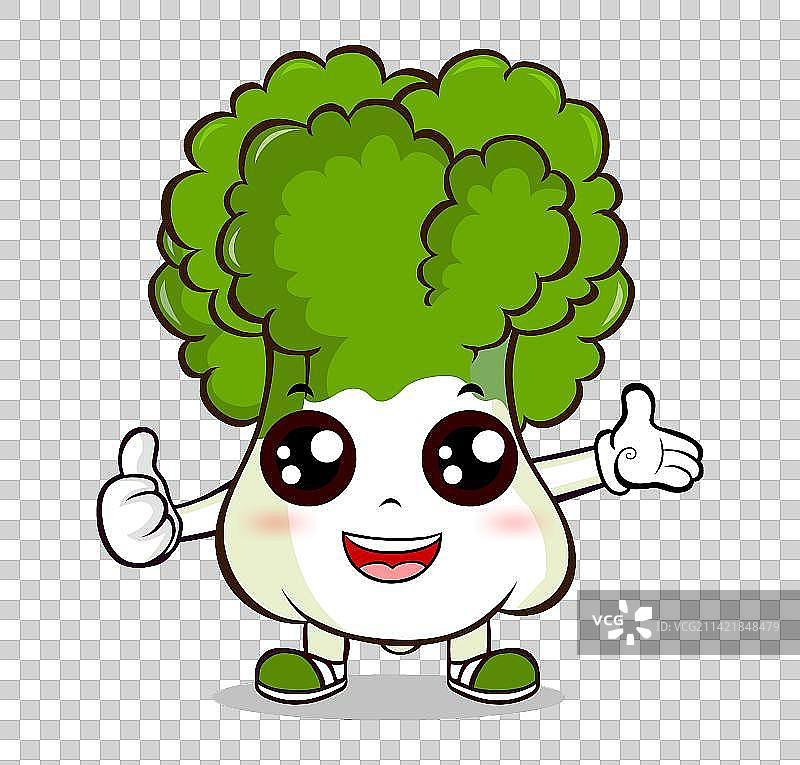 卡通大白菜矢量图图片素材