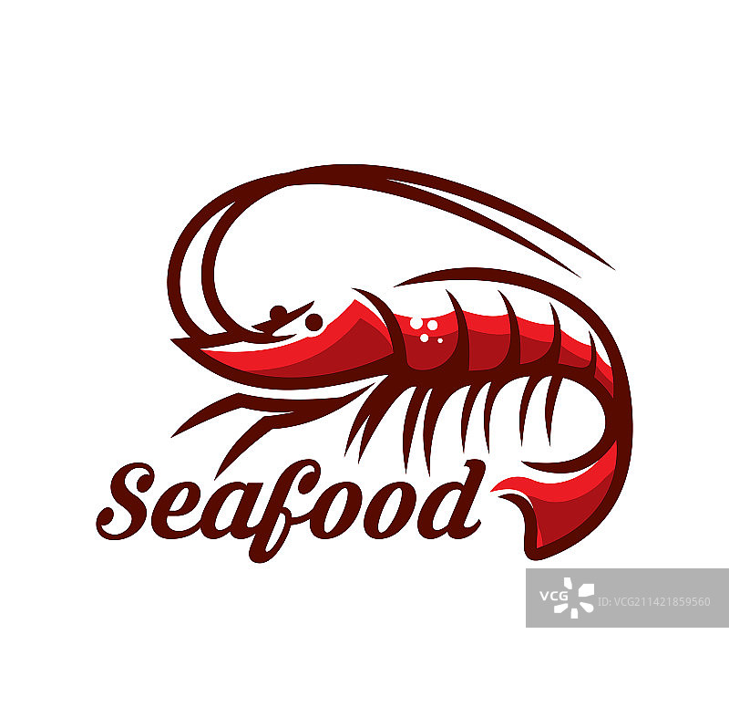 鲜虾海鲜餐厅菜单符号图片素材