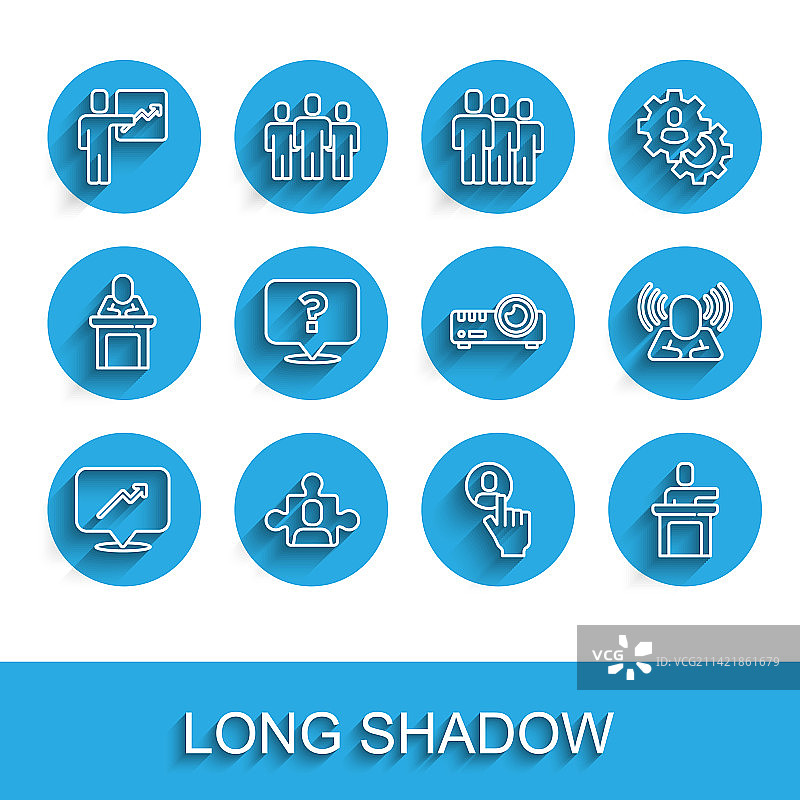 图表日程项目团队底座线条组合图片素材