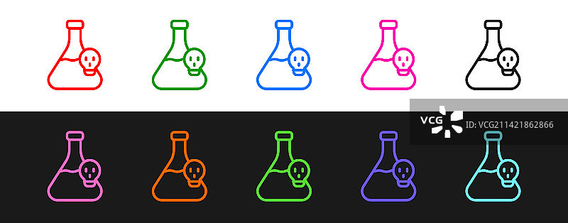 有毒化学烧杯实验室用品合集图片素材