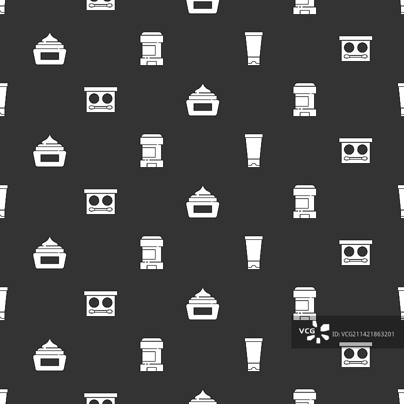 乳霜化妆品软管眼影套装图片素材