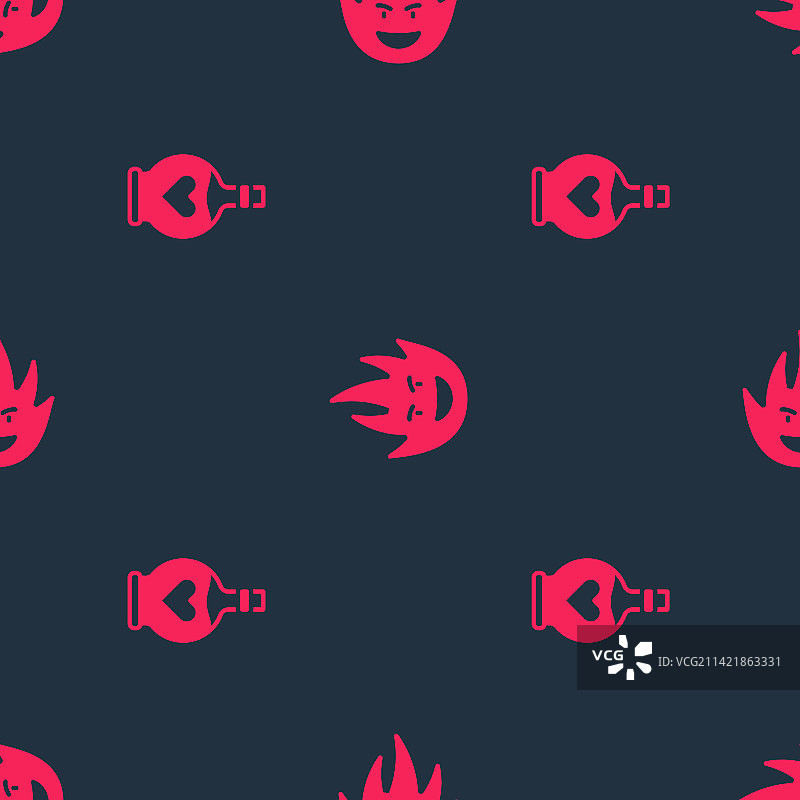 爱情药水火焰瓶套装图片素材