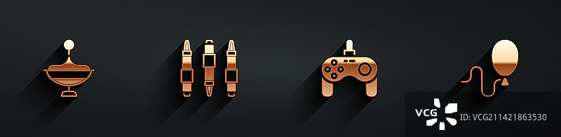 风车玩具马克笔游戏手柄图标合集图片素材