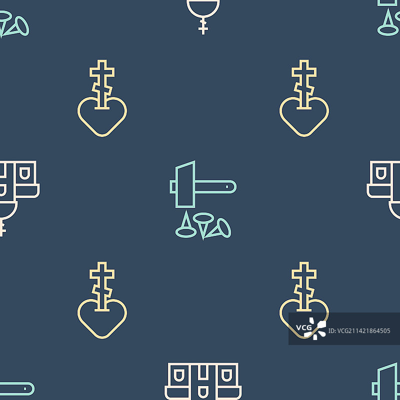 教堂建筑、宗教十字架、爱心图片素材