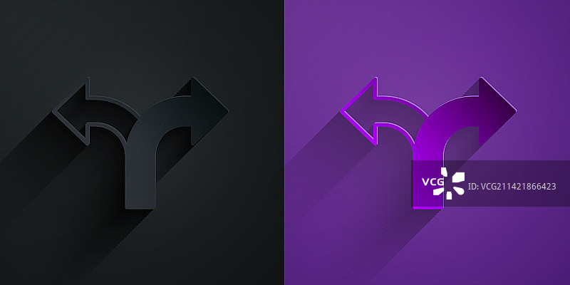 剪纸道路交通标志路标图标图片素材