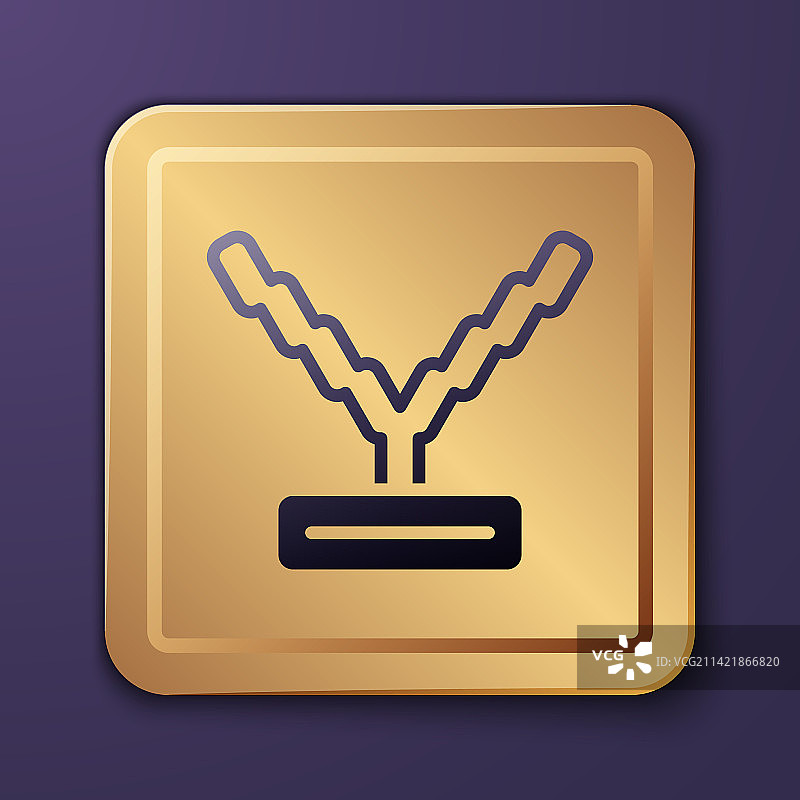 紫色说唱歌手链条图标图片素材