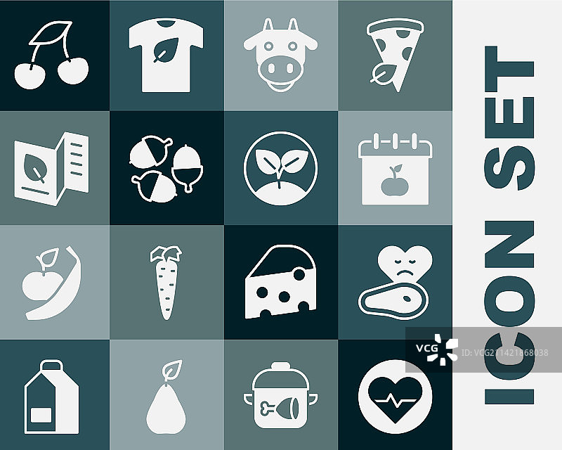 心率、牛排肉与世界素食日图片素材