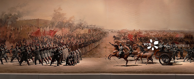 中国古代战争场景复原图片素材