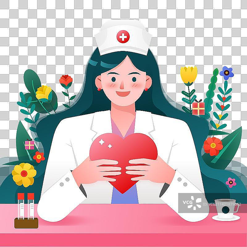 妇女节女生节女神节最美女性职业女医务工作者医生护士免抠元素图片素材
