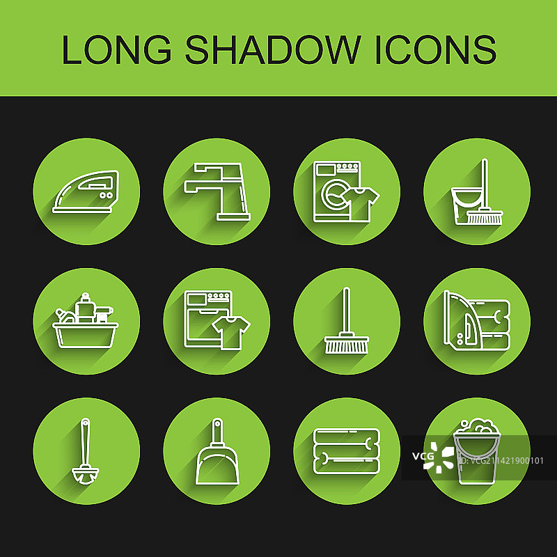 马桶刷、簸箕、电熨斗等图片素材