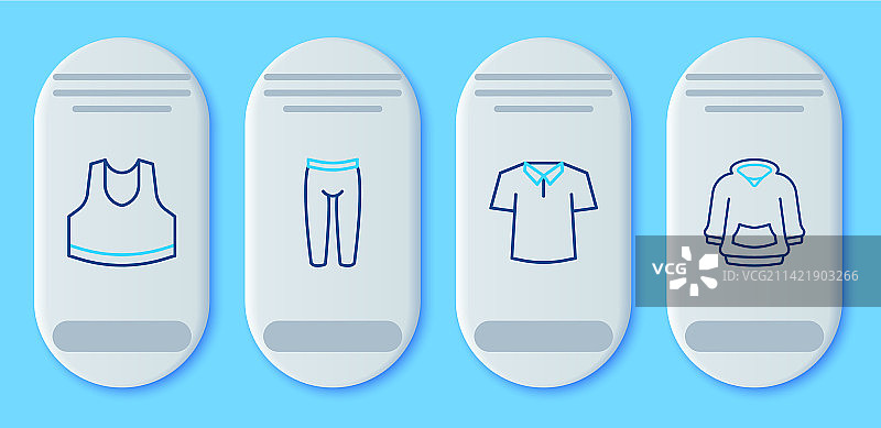 打底裤衬衫帽衫线条素材图片素材