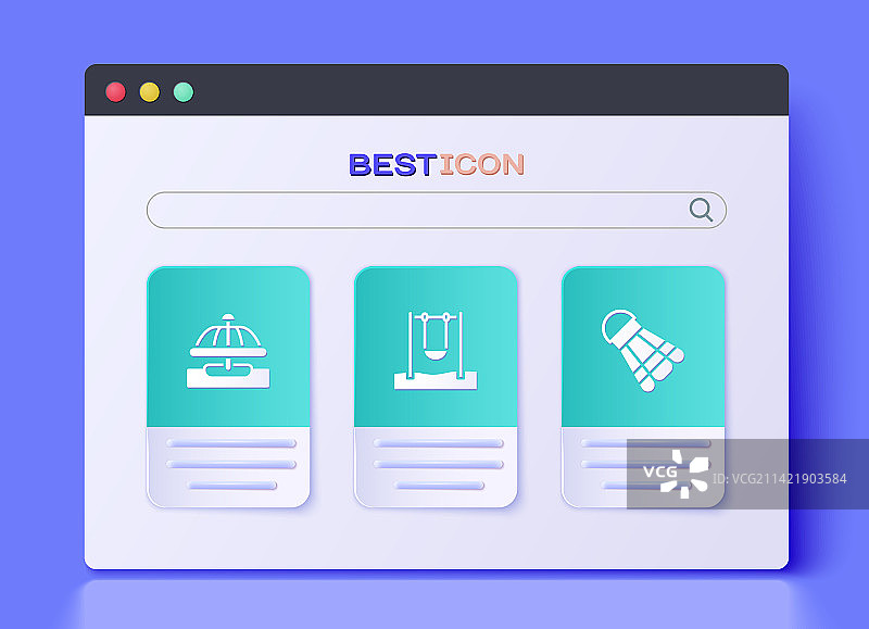 秋千、旋转木马和羽毛球图片素材