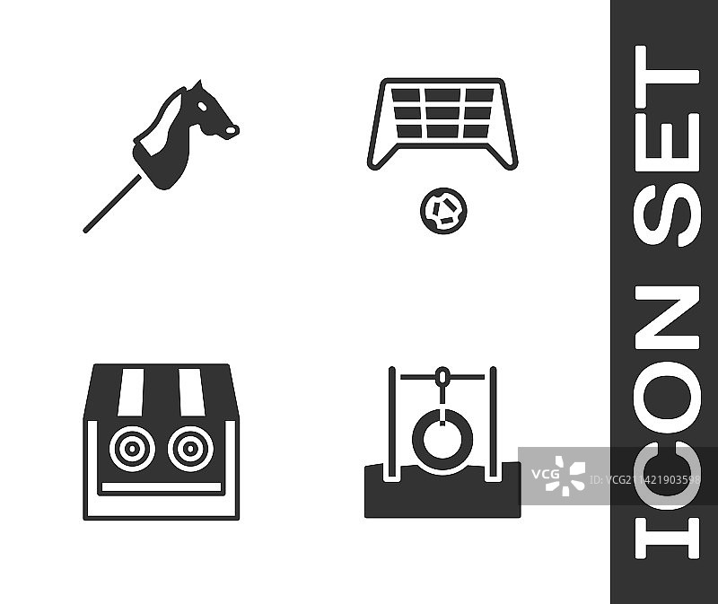 挂在绳子上的汽车轮胎玩具马射击设计图片素材