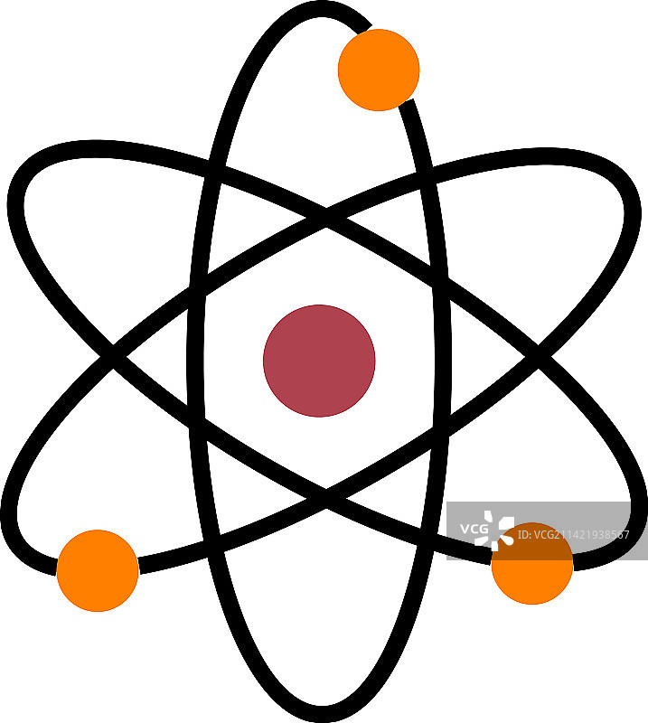 原子模型物理科学符号图片素材