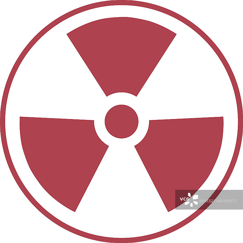 核危险标志圆形辐射危险图标图片素材
