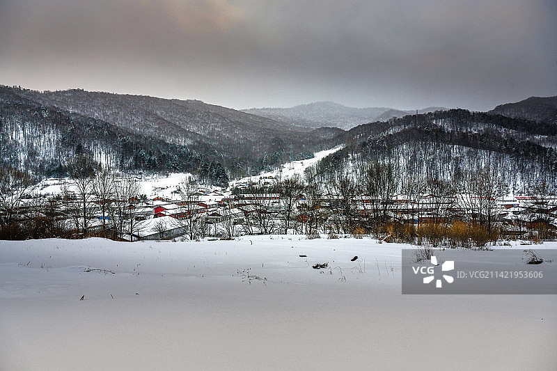 五常雪谷，别具深山老林的原始风韵图片素材