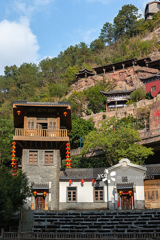 客家建筑外部结构图片素材