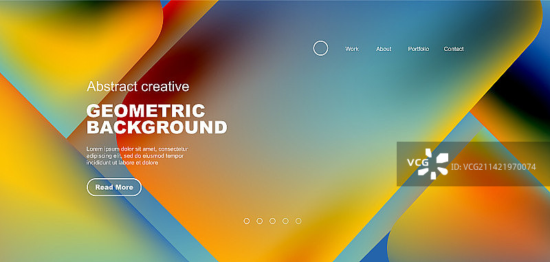 带有流动渐变颜色的液体形状图片素材