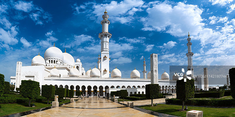 阿布扎比大清真寺图片素材