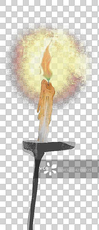 蜡台插画元素图片素材