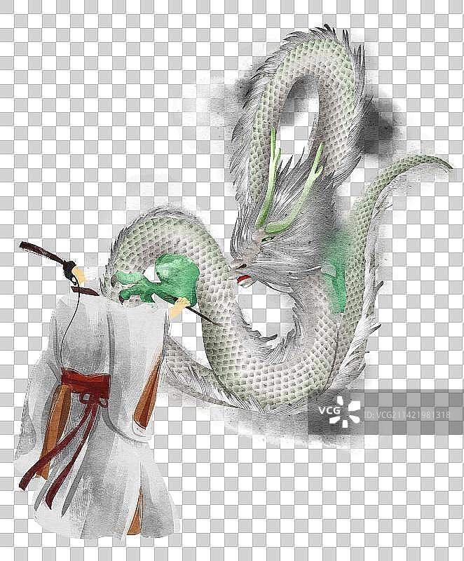 画龙点睛插画元素图片素材