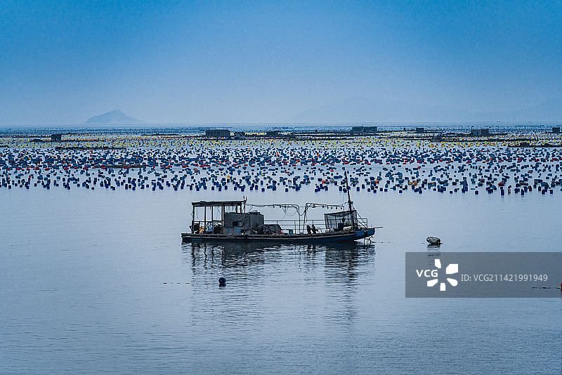 广东省汕头市南澳岛海上牧场图片素材