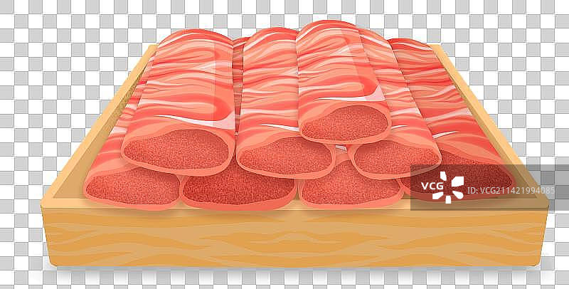 生肉卷羊肉卷牛肉卷火锅菜图片素材