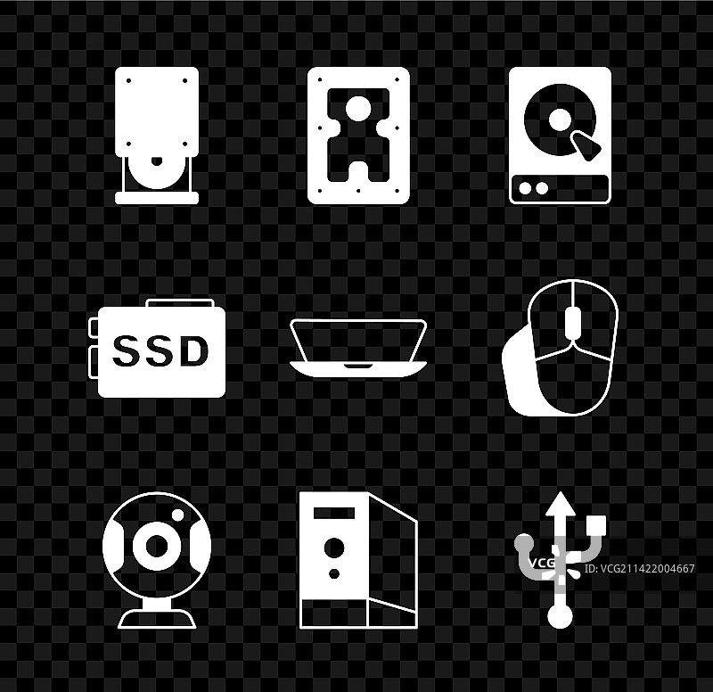 光盘驱动器、硬盘、网络摄像头图片素材