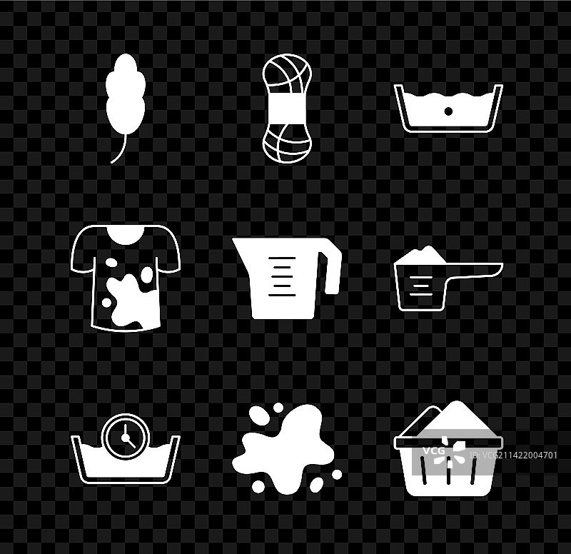 羽毛纱线温度洗涤时间图片素材