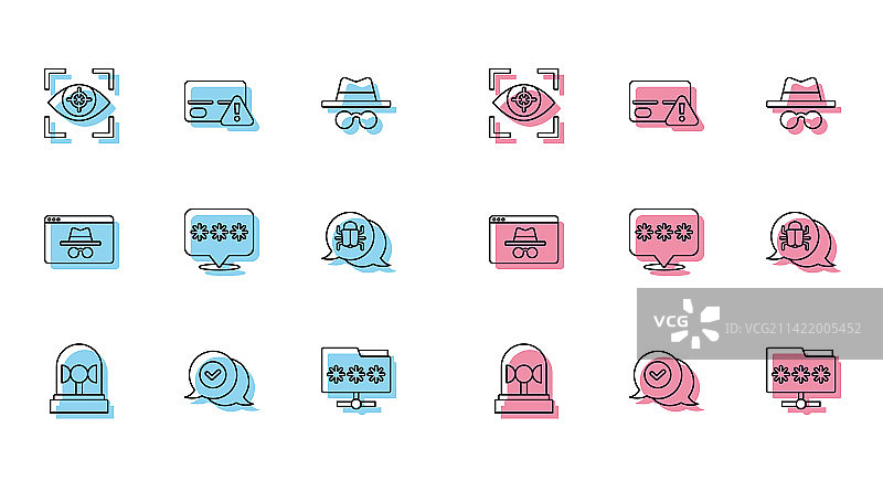 闪光器警报器语音气泡中的复选标记线条元素图片素材