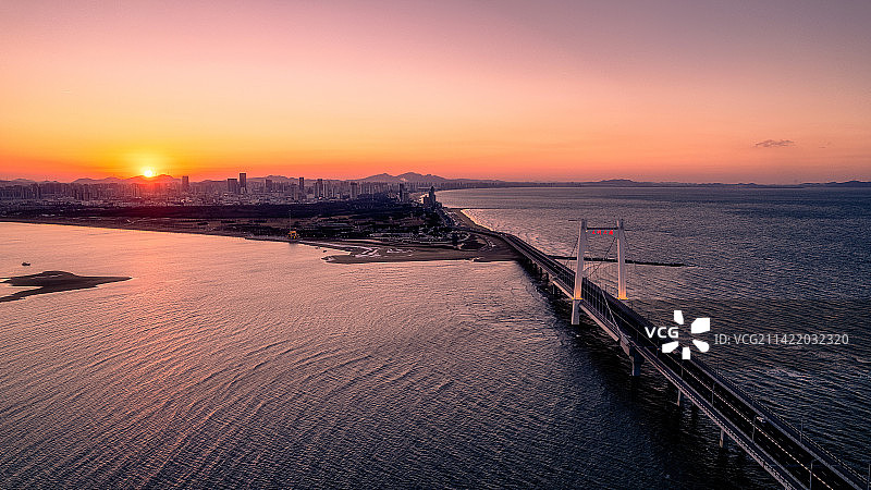日落港城图片素材