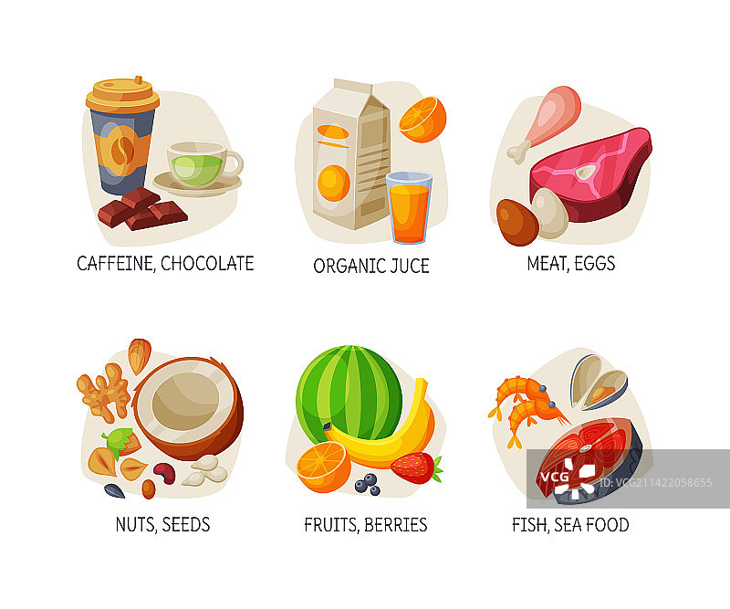 健康与非健康咖啡餐饮搭配图片素材