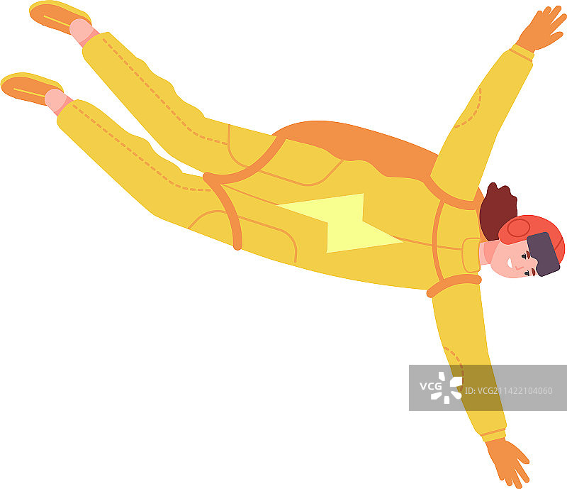 年轻女子跳伞极限运动图片素材