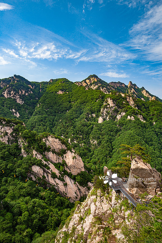 河南平顶山尧山风景区聚景台图片素材