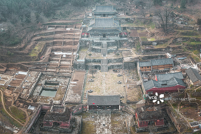 湖北十堰武当山五龙宫图片素材