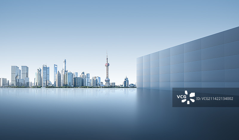 杭州城市建筑平台图片素材