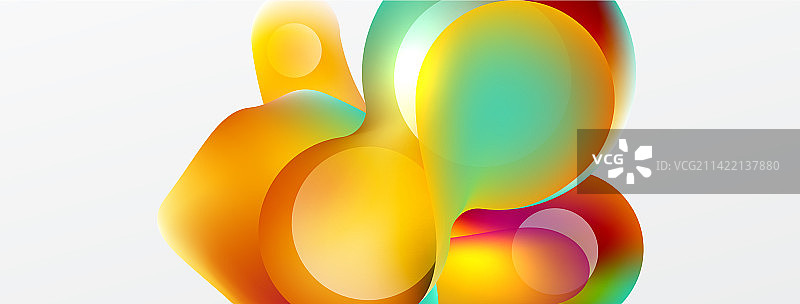 流体抽象背景圆形和圆形图片素材