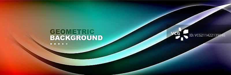 抽象背景-波浪和线条构成图片素材