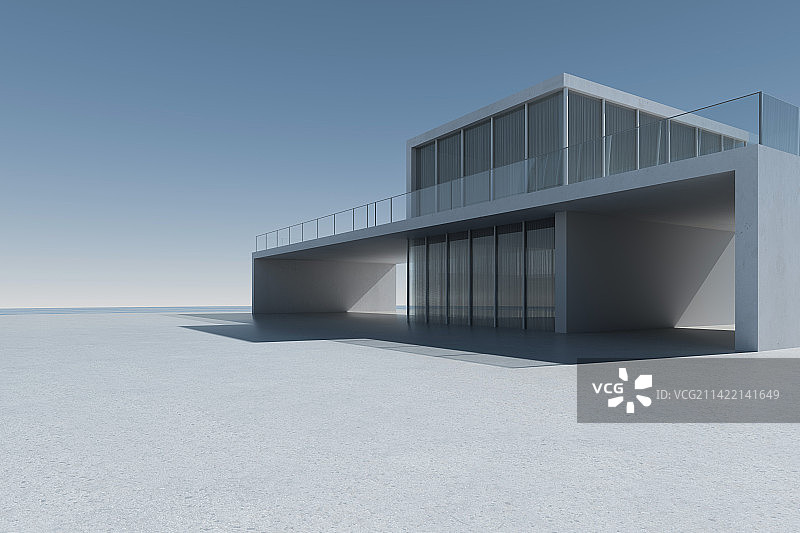 三维渲染玻璃建筑办公大楼建筑广场图片素材