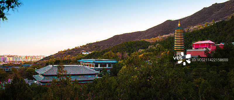 北京八大处山顶风光图片素材