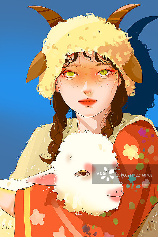 十二生肖之羊图片素材