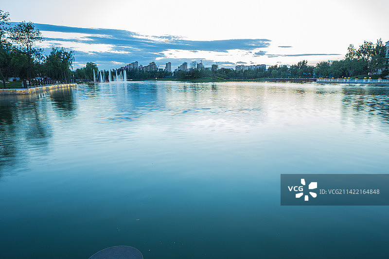 湖边风光图片素材