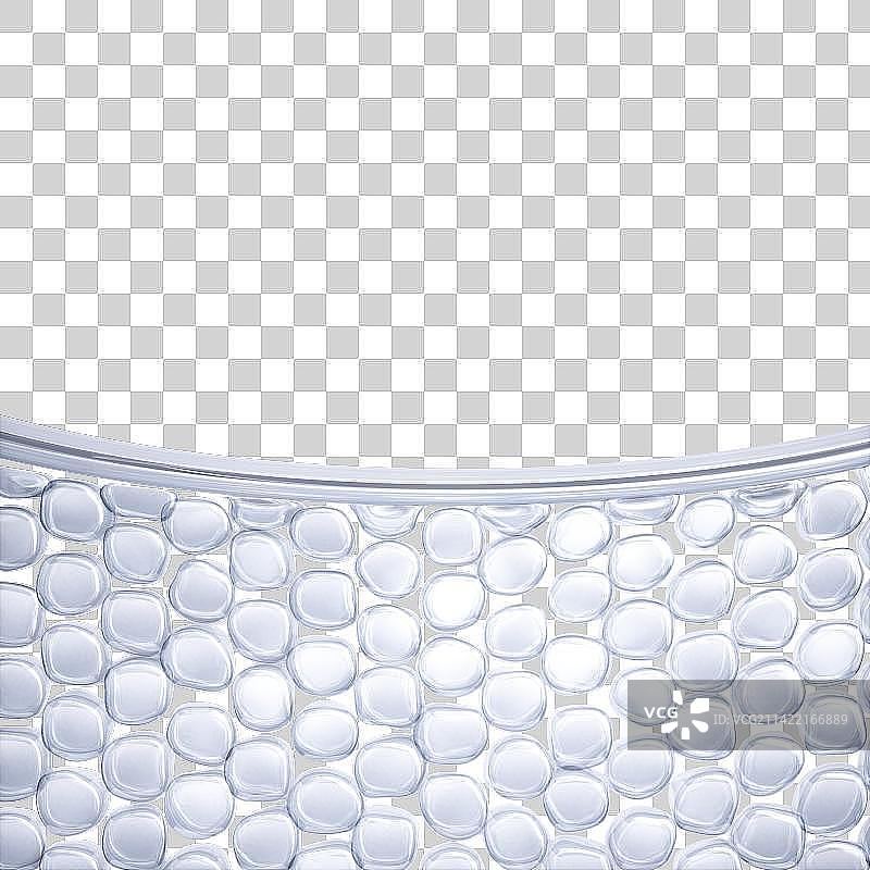 3D渲染的微观世界里的分子结构图片素材