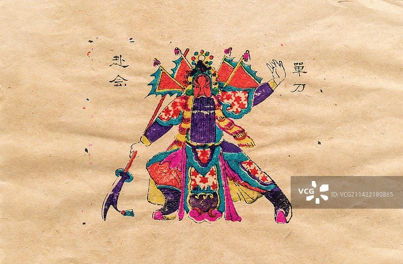 中国古代以戏曲故事创作的木版画图片素材