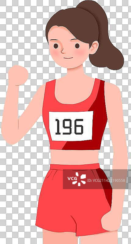 女性田径运动员图片素材
