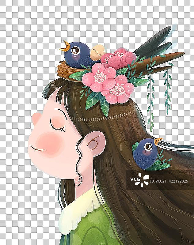 春天精灵女孩免抠元素图片素材