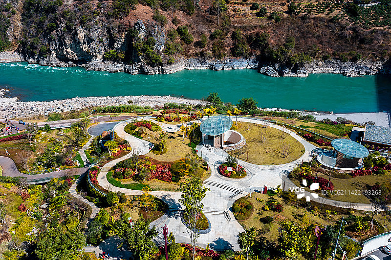 云南省怒江州泸水市小沙坝服务区图片素材