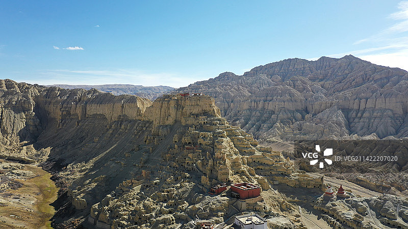 中国西藏阿里地区札达县札达土林国家地质公园古格王朝遗址图片素材