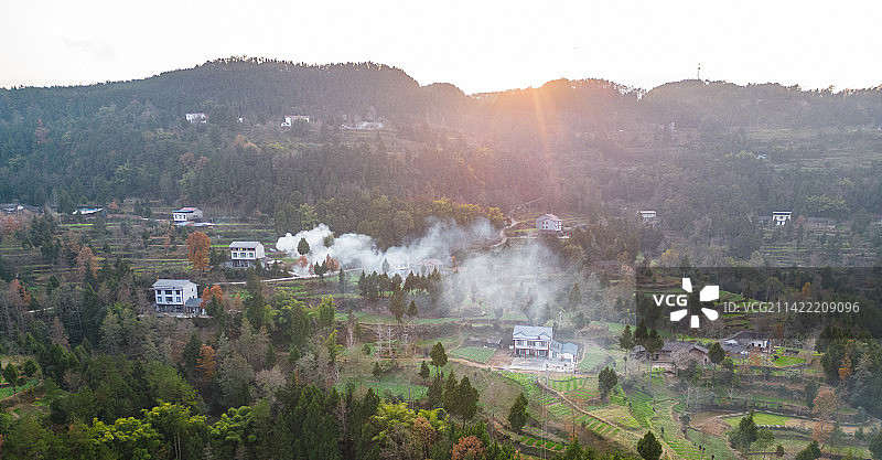 广元市苍溪县新农村建设现状图片素材