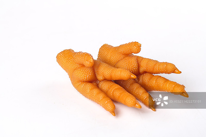白底上的柠檬鸡爪图片素材